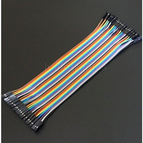 Premium 200mm 40 Pins Female Female Splittable Breadboard Jumper Wires