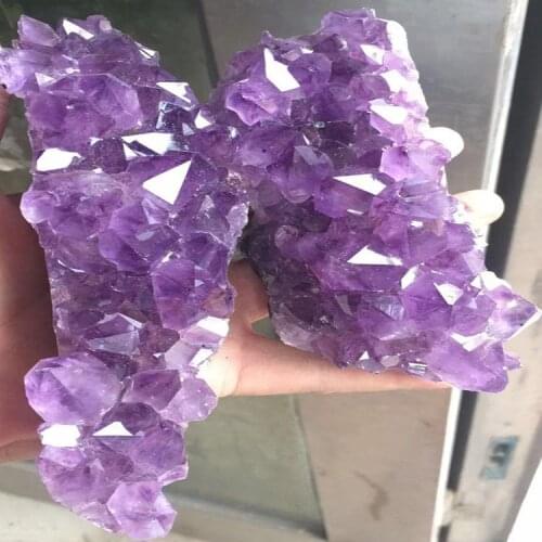 Natural Raw Amethyst Quartz Crystal Cluster Healing Stones Specimen Home Decoration Crafts piedras naturales y minerales
