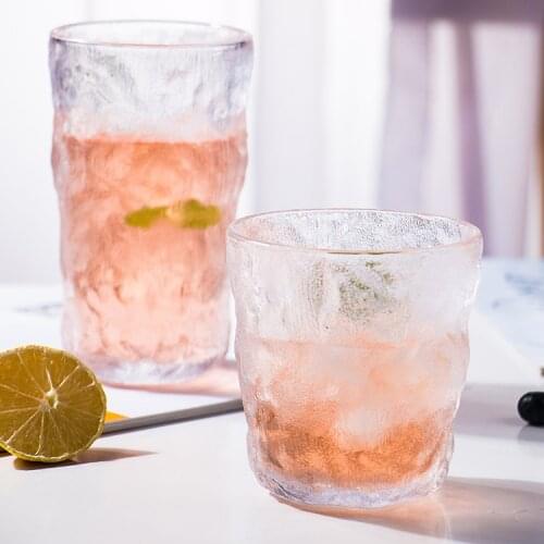 Simple Glass Cup Drink Wine Tree Pattern Glacier Cup Whiskey Glass Cups Champagne Drinking Glasses Canecas Kitchen Accessories