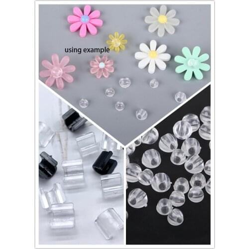 Simple Acrylic DIY Loose Beads Rubber string Accessory Headdress DIY Plastic Beads For Jewelry Making y1548