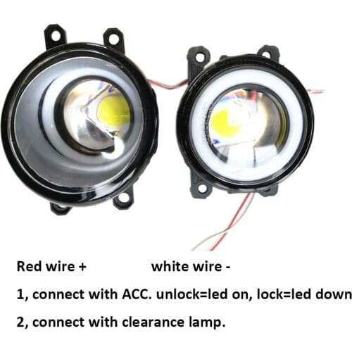 Fog Lights for Toyota Corolla Fog Lamp for Camry 2008-2010 for Avensis Ractis Verso 2003-2014 Halogen LED DRL with Lense