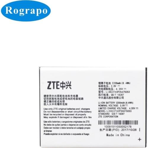 3.8V Li3822T43P3h675053 Replacement Battery For ZTE Blade QLux Q Lux A430 Q Lux 3g 4g Beeline Pro Lte Mobile Phone