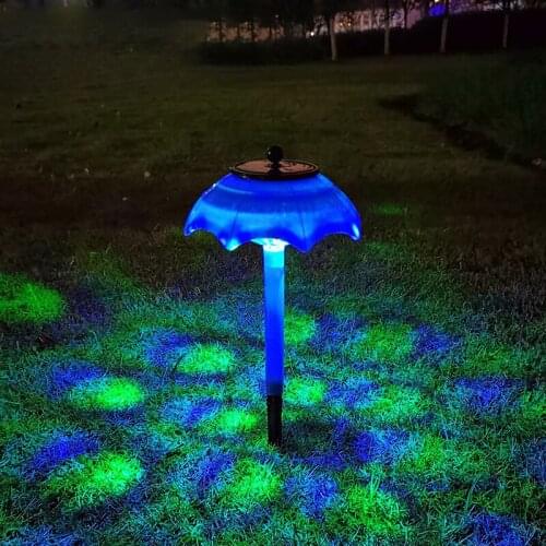 Solar Ground Lights Multi-Color Solar Disk 4 LED Lights Waterproof Solar Light Outdoor for Lawn Patio Pathway Yard Decor UD88