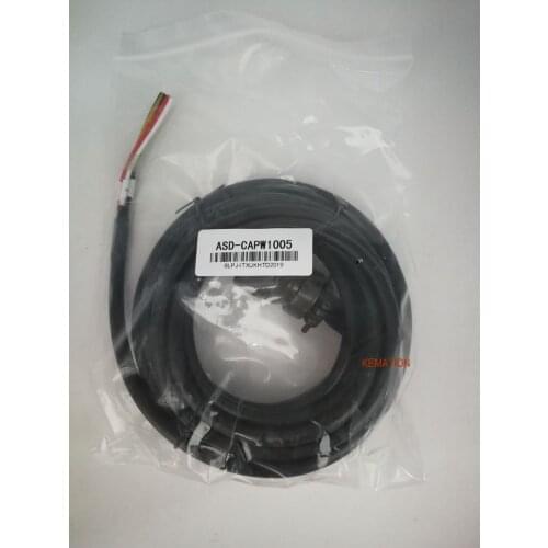 Compatible ASD-CAPW1005 Delta ASD-A2 1-2KW Motor Cable 5M OEM ASDCAPW1005 ASD CAPW1005 New