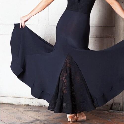 Modern dance hip package big flare skirt hem modern practice skirt S17001