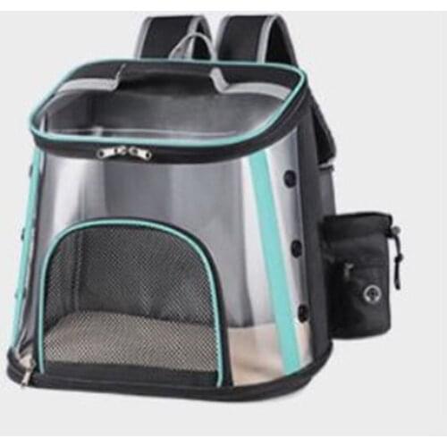 Pet Carrier Bag Mesh Window Space Transparent Visual Backpack for Cats and Puppies Designed for Travel Hiking Walking & Outdoor