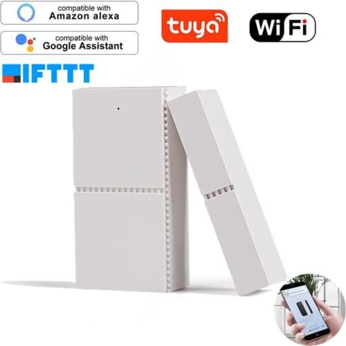 Tuya WIFI Smart Window Sensor Door Open Alarm Wireless Door Magnetic Detector Voice Control via Alexa Google Assistance