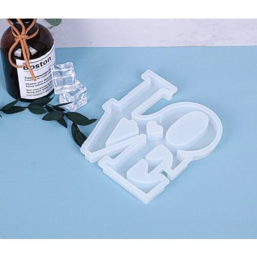 LOVE Ornaments Epoxy Resin Mold Home Decorations Silicone Mould DIY Crafts Jewelry Casting Tools