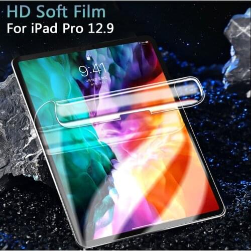 Ultra HD PET Soft Film For Apple iPad Pro 12.9 2021 2020 For Pro 12.9 inch 2018 2017 2015 gen Screen Protector Lcd Guard Film