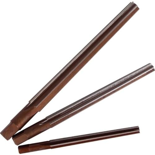 6 Flutes High Precision 3 4 5 6 8 10 12MM HSS 1:50 Taper Hand Reamer Milling Cutter Straight Flute Pack of 7
