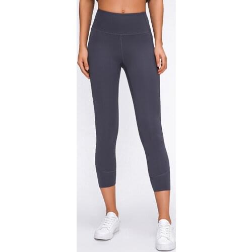 2020 NEW Solid Color High Quality High Waist Nylon Capris Legging for Women Sporting Push Up Legging Pants