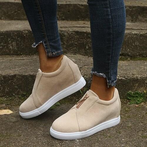 2020 Spring Women Flats Shoes Woman Platform Slip on Flats Sneakers Women Suede Ladies Tenis Loafers Moccasins Casual Shoes