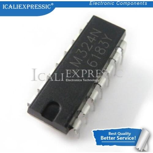 10PCS LM324N LM324 DIP-14 LOW QUAD OPERATIONAL AMPLIFIERS In Stock