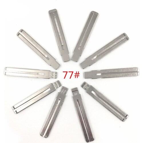 10pcs/lot Type 77# Metal Blank Uncut Flip KEYDIY/VVDI/JMD Remote Key Blade