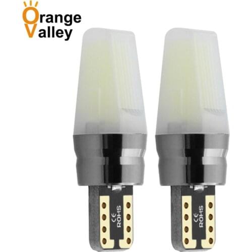 100pcs T10 168 194 LED Super bright Car light CANBUS W5W LED COB Auto Interior Side light License Plate Lamp DC12-24V