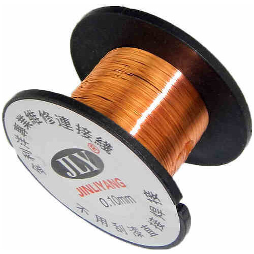 2PCS 0.1MM Copper Soldering Solder PPA Enamelled Repair Reel Wire