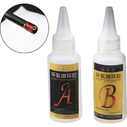 2pcs Fishing Rod Building Epoxy Glu AB Transparent Glue For DIY Rods Card Holder Guide Ring Pesca Iscas Fish Tackle Repair Tools