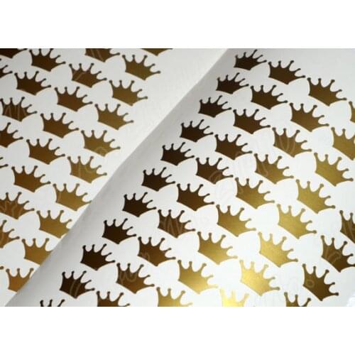 48 Crown Stickers DIY Decor Invitation Seals Envelope Seal Wedding Stickers Birthday Party Removable vinyl Wall Decal B264