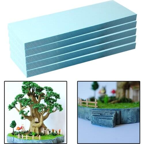 5 Pack High Density Blue Foam Sheet Diorama Building Base Hobby Crafts 295x100x30mm