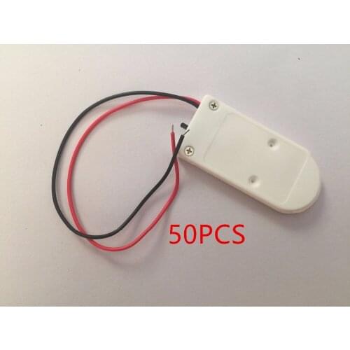 High Quality 50Pcs white DIY CR2032 3V Button Coin Cell Power Bank Battery Holder Case Box