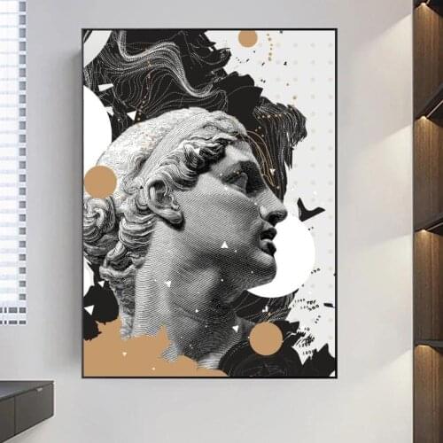 Abstract Sketch Canvas Painting On Wall Art Portrait Sculpture Posters And Prints Home Decor Fashion Picture For Living Room