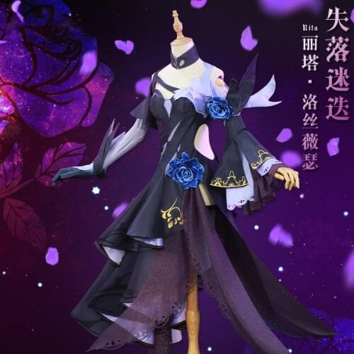 Anime Honkai Impact 3 Rita Loss Of Rosemary Uniform Lolita Gorgeous Dress Cosplay Costume Women Halloween Free Shipping 2021 New