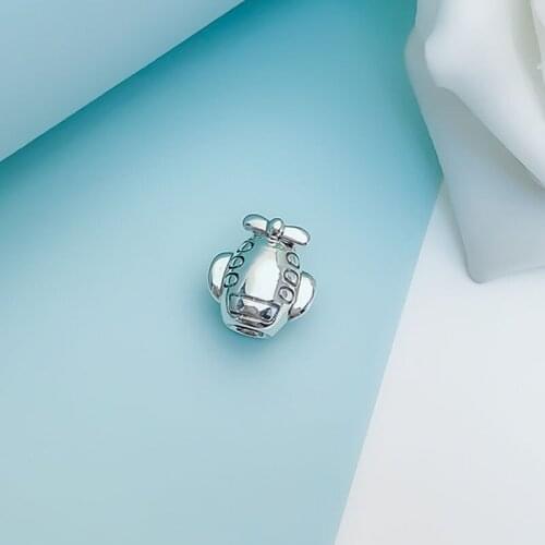 Authentic 925 Sterling Silver Creative Cute Small Aircraft Fashion Beads Fit Original Pandora Bracelet For Women Diy Jewelry