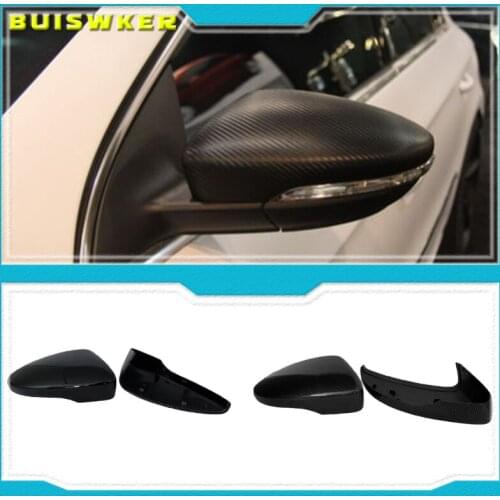 1 Pair Rearview Mirror Cover Side Wing Rear View Mirror Case Covers For VW Golf MK7 7.5 GTD R GTI MK6 6 Polo 6R Scirocco Passat