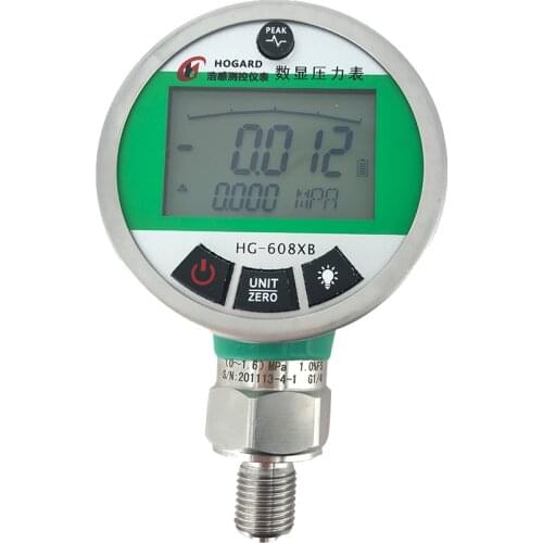 New Original 0-1.6MPA Digital Pressure Gauge Meter Stainless Steel Hydraulic Pressure Gauge High Accuracy Pressure Meter