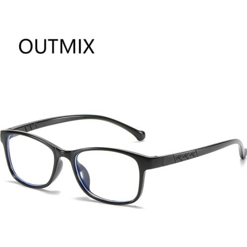 Anti Blue Light Kids Glasses with Transparent Lens Square Eyewear Children Boys Girls Computer Gaming Optical Eyeglasses Frame