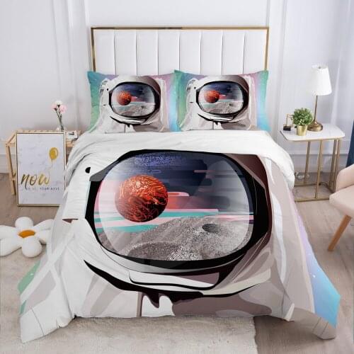 Cartoon Childrens Bedding set for kids baby Duvet cover set pillow case Bed linens Quilt cover Bed set Single Space star