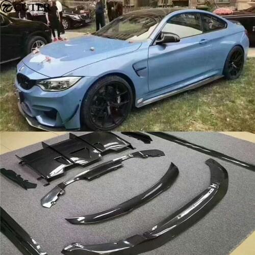 F80 M3 F82 M4 Carbon fiber Car body kit front lip rear diffuser side skirts rear spoiler for BMW F80 M3 F82 M4 PSM Style 15-17