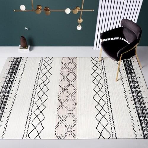 Geometric carpet living room Nordic bedroom carpet sofa coffee table foot pad home decoration floor pad modern study floor pad