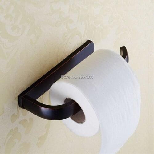 GIZERO Unique Design Bathroom Accessories Toilet Paper Holder Black Bronze Roll Holder Towel Racks ZR2322