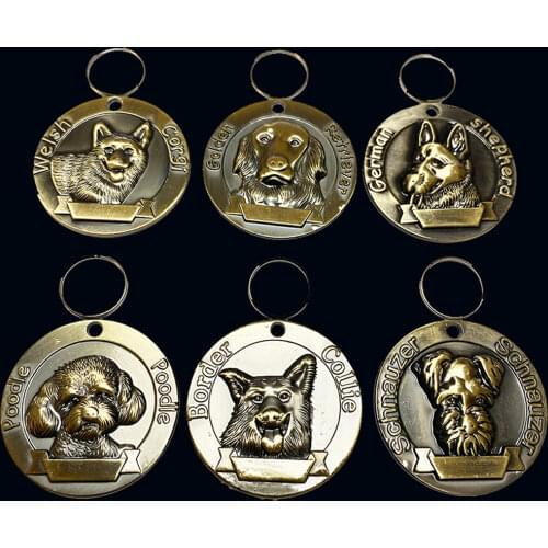 Anti-Lost Dogs ID Tags Personalised Nameplate Pendant Dog Puppy Pet Supplies Collar Accessories Free Engraving Pet Name Tel