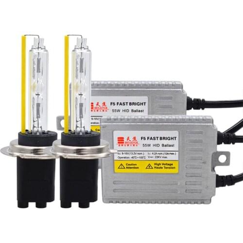 55W Fast Start F5 HID Ballast Xenon D2H 9012 HID Headlight Kit Fast Bright 55W 5500K H1 H3 H7 H11 9005 9006 Xenon Bulb HID Kit