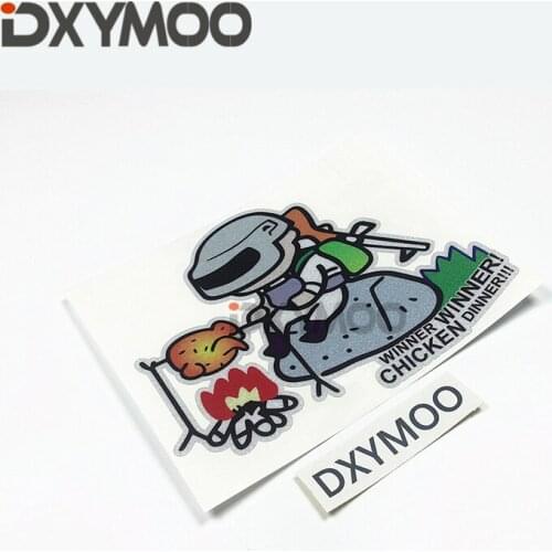 Creative Fashion Game Stickers Car Whole Body Tail Motorcycle Fire Roast Chicken WINNER Bumpers 13x10cm