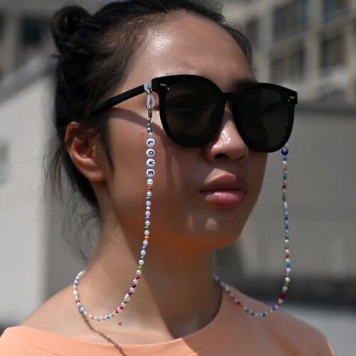 Bee Metal Pearl Pendant Sunglasses Glasses Chain For Womens Strap Hang Spectacle Cord Holder Lanyards Luxury Fashion 2021 New