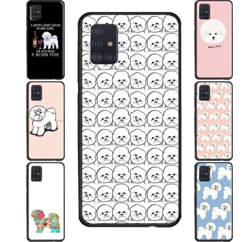 Cute Cartoon Bichon Frise Case For Samsung Galaxy S10 S8 S9 Plus S20 Ultra S10e Note 20 Ultra Note 9 10 Plus Lite