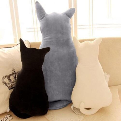 New Style Cute Cat Soft Plush Back Shadow Toy Sofa Pillow Seat Cushion Birthday Gift Car Office Bedroom Supplies Products Decor