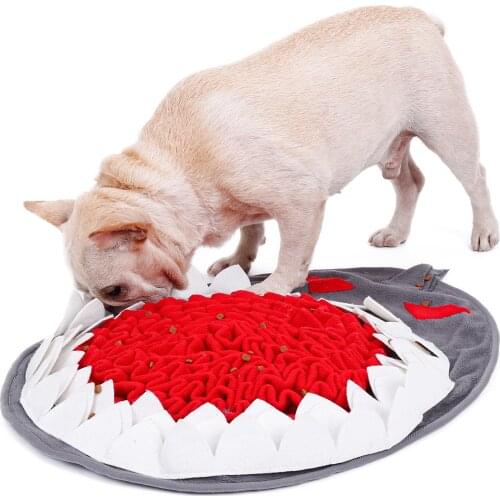 Pet Dog Puzzle Toys Slow Feeding Food Mat Dog Snuffle Mat Slow Feeder Pad For Encourage Foraging Skills Sniffing Soft Mat Newest