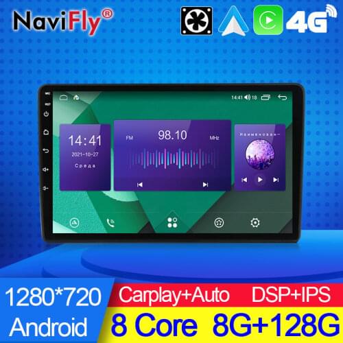 NaviFly 7862C Android 10 Car Radio For Skoda/Seat/Volkswagen/VW/Passat b7/POLO/GOLF 5 6 Navigation GPS Carplay Auto No 2 Din DVD