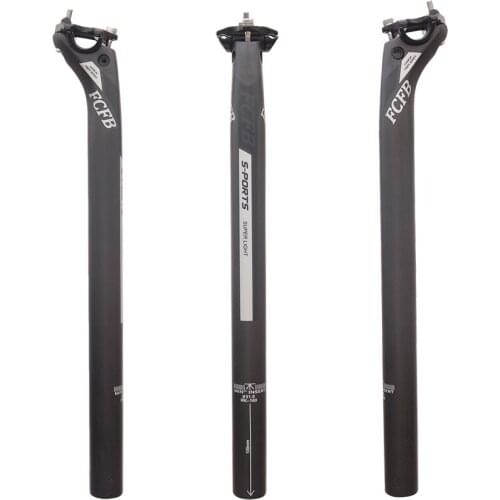 NEW FCFB bike carbon fiber mountain bike road bike seatpost saddle tube back 20mm 27.2/30.8/31.6*350/400mm seatpost