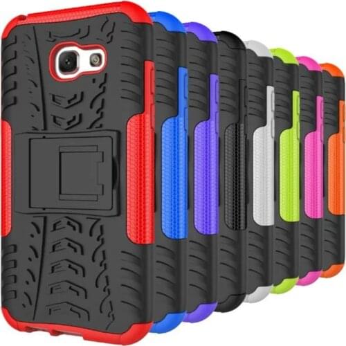 Peaktop For Samsung Galaxy A6 2018 Case Cover Rugged Armor Shockproof Hard Case For Galaxy A5 2017 A520 A520F Kickstand Coque