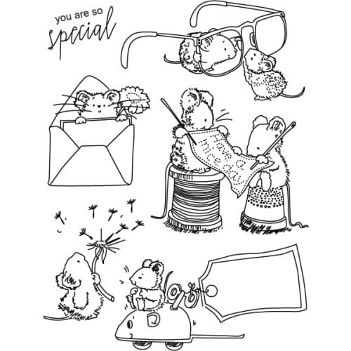 Especially Micey Mouse Transparent Clear Silicone Stamps for DIY Scrapbooking/Card Making/Kids Christmas Fun Decoration Supplies