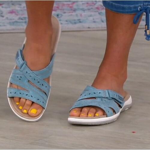 Summer Shoes for Women Slippers Open Toe Non-Slip Casual Slides Lady Solid Color Comfort Anti-Slip Female Outdoor Beach Footwear