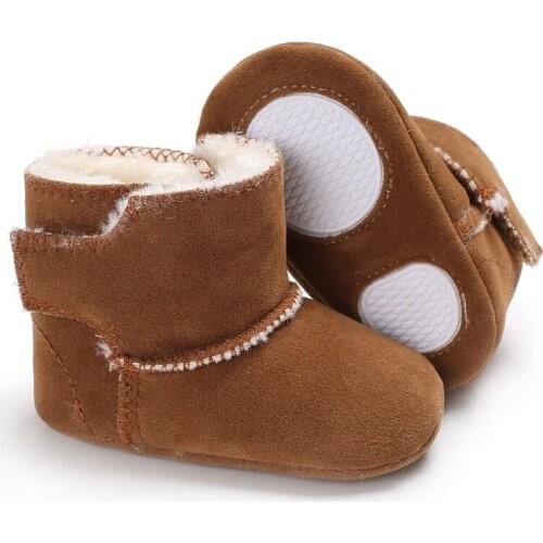 Warm Christmas Red Newborn Baby Boys Girls Boots Winter Infant Toddler First Walker Booties Booty Crib Babe Soft Sole Shoes