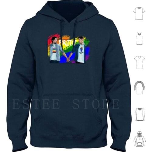 Pride 2020 Hoodies Long Sleeve Destiel Supernatural Fanart Dean Winchester Castiel Pride