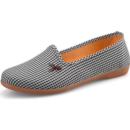 New 2020 Hot Sale Casual Shoes Women Cute Sweet Comfy Canvas Loafers Women Casual Spring & Autumn Flat Shoes Cool Tenis Feminino