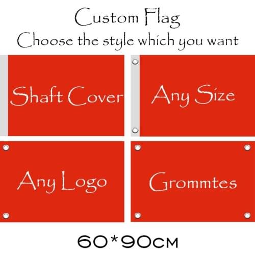 AMMIWAY 60*90cm Small Size High Quality Custom Flags and Banners 100D Polyester Company Logo Any Photo Print Advertising Banner